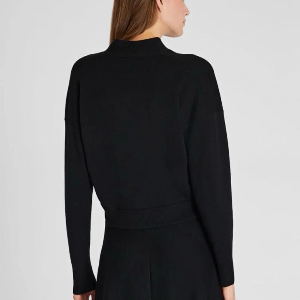 NWT CLUB MONACO MERINO RELAXED CARDIGAN BLACK (size XXS) - Picture 5 of 9